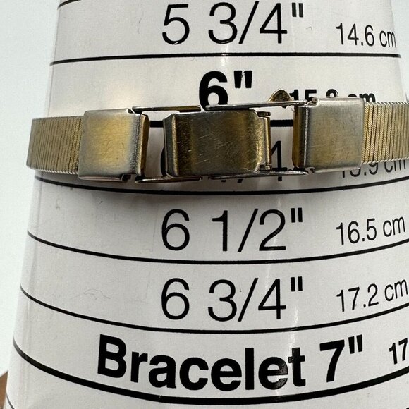 3/$30 Vintage Pulsar Watch Women Gold Tone 23MM Dial Water Resistant 6.5" - Picture 12 of 14